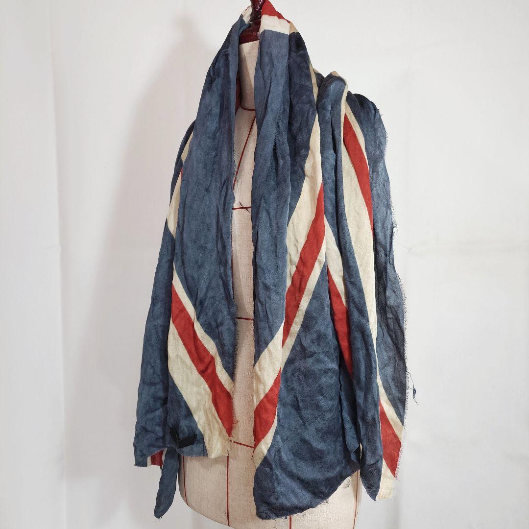 イフシックスワズナイン ストール ユニオンジャック 大判 ルグランブルー