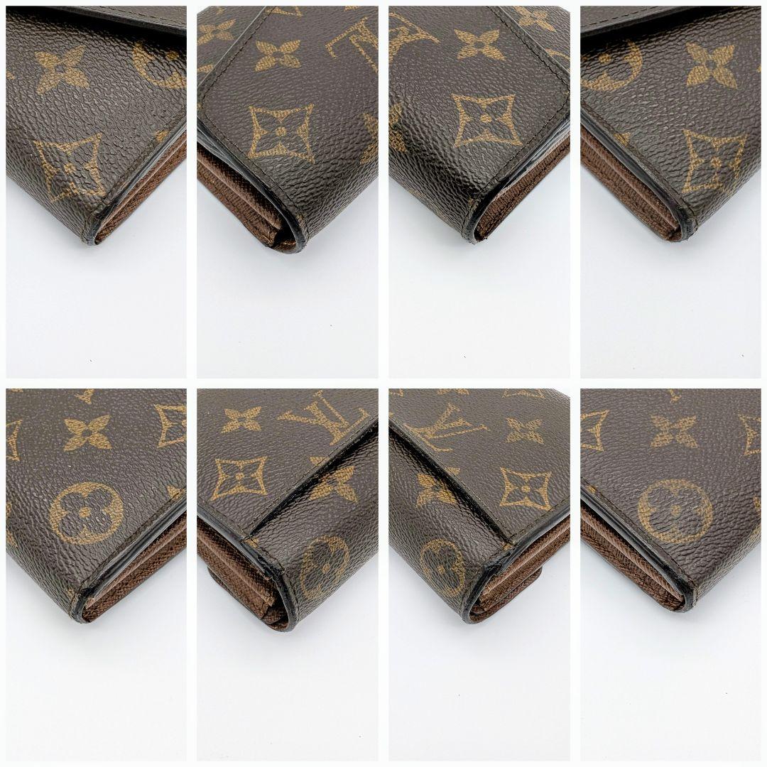 ぴーちくぱーちく　ルイヴィトン　新型　ポルトフォイユ　サラ　モノグラム