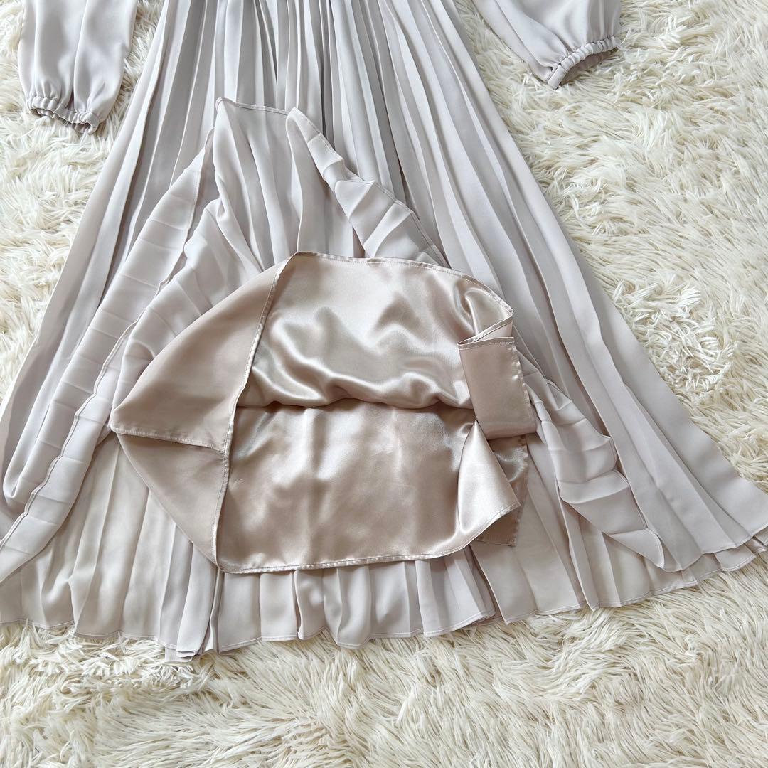 NORIKO様 アンタイトル ジョーゼットシフォンプリーツ ワンピース ロング