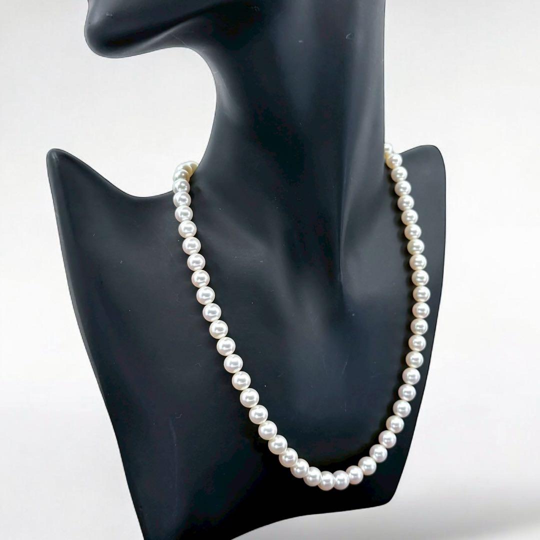 【最高峰】ミキモト　現行クラスプ　アコヤ　本真珠　ネックレス　大珠　7.5mm