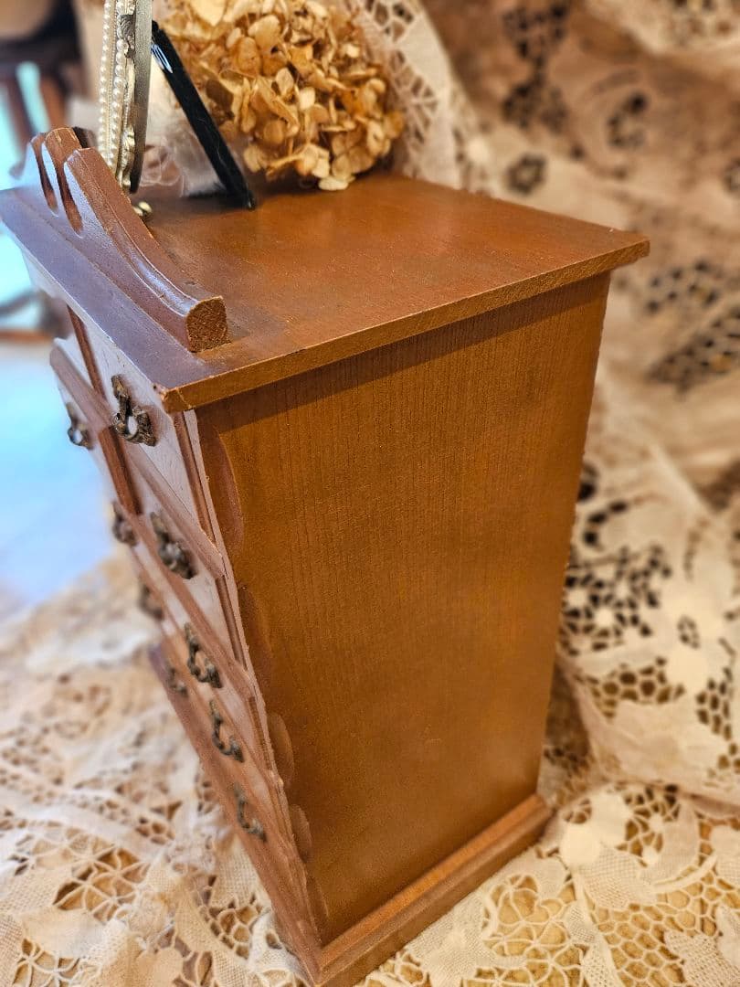 フランスアンティーク風　小物入れ　キャビネット　ブロカント