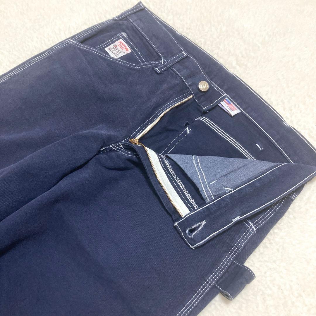 美品‼︎ pointer / ポインター ペインターパンツ USA製 W32 濃紺