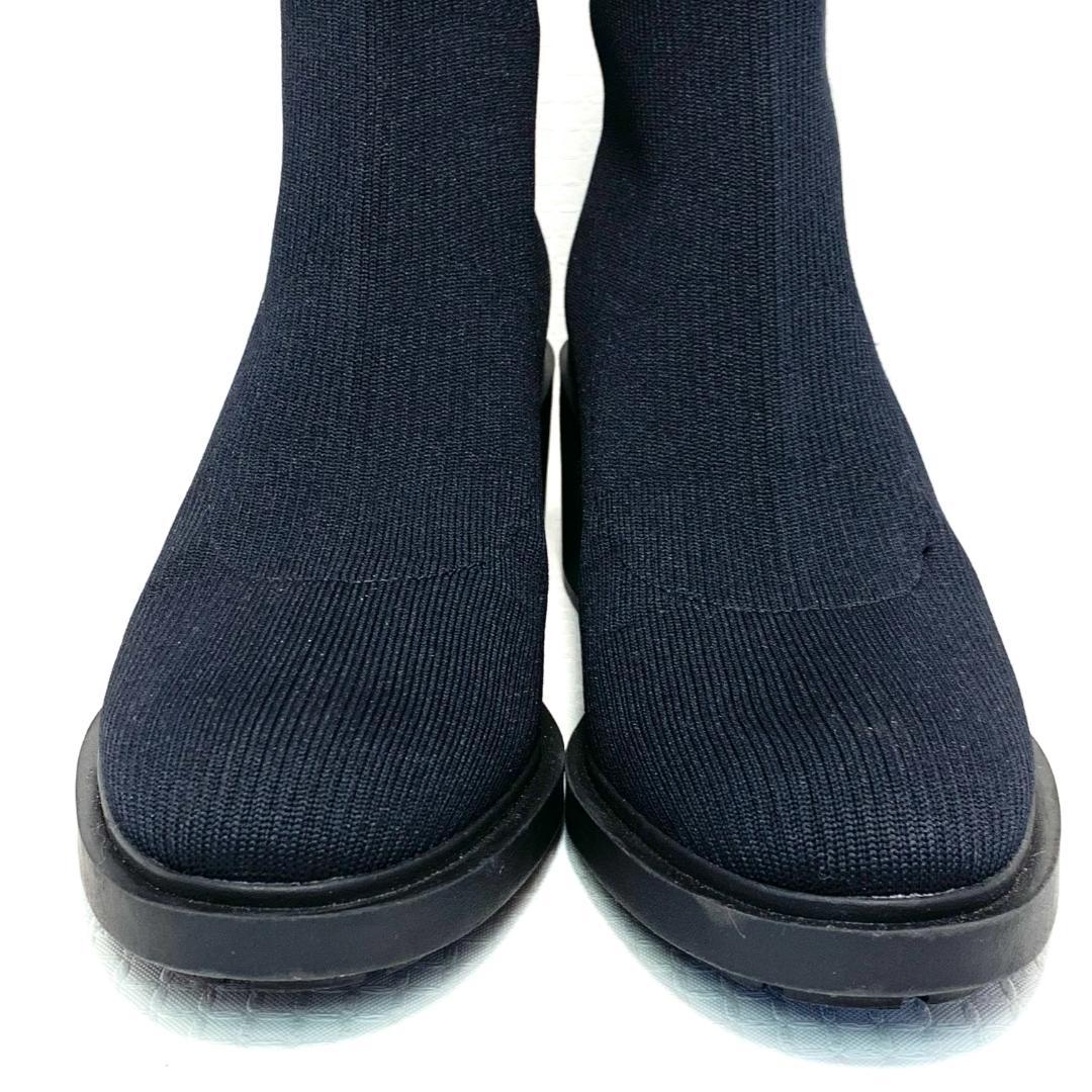 未使用✨ケイトスペード トールオーダーブーティー　プルオンニットブーツ　US7