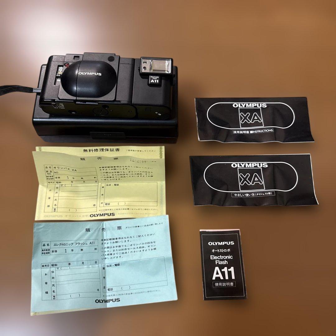 OLYMPUS XAフィルムカメラ A11フラッシュ付き