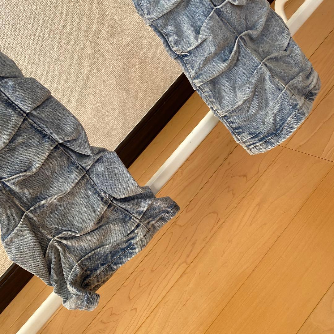 激レア新品30 GUAPI スキニー スーパースタックデニム パンツ ペイズリー