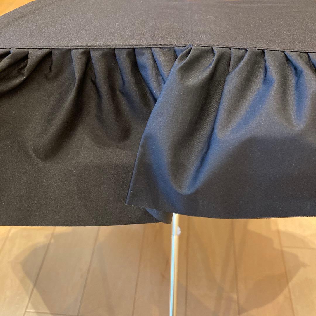 グレイシー　フリルたっぷり晴雨兼用日傘　ブラック