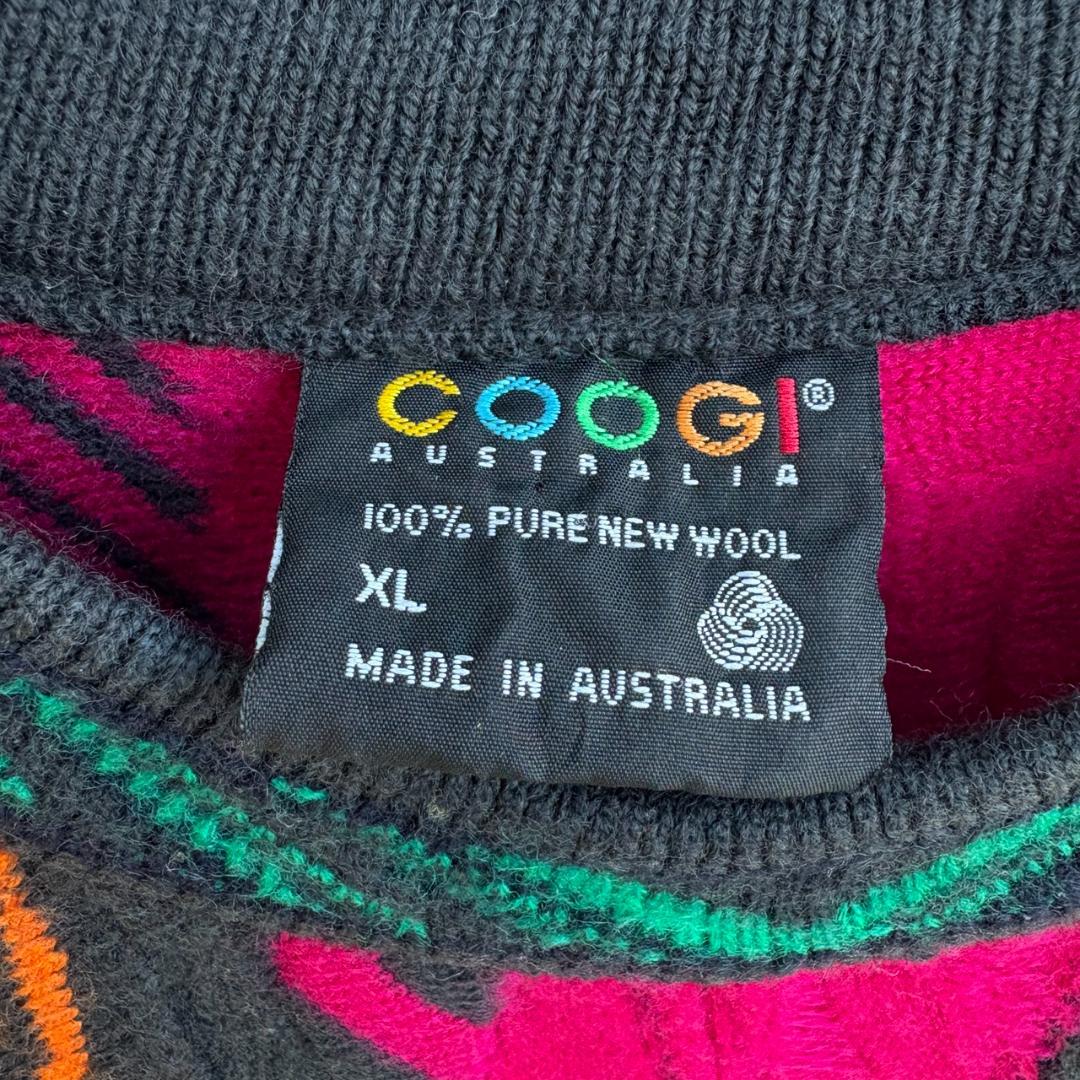 希少カラー　オーストラリア製　COOGI クージー　デザインニット 3Dニット