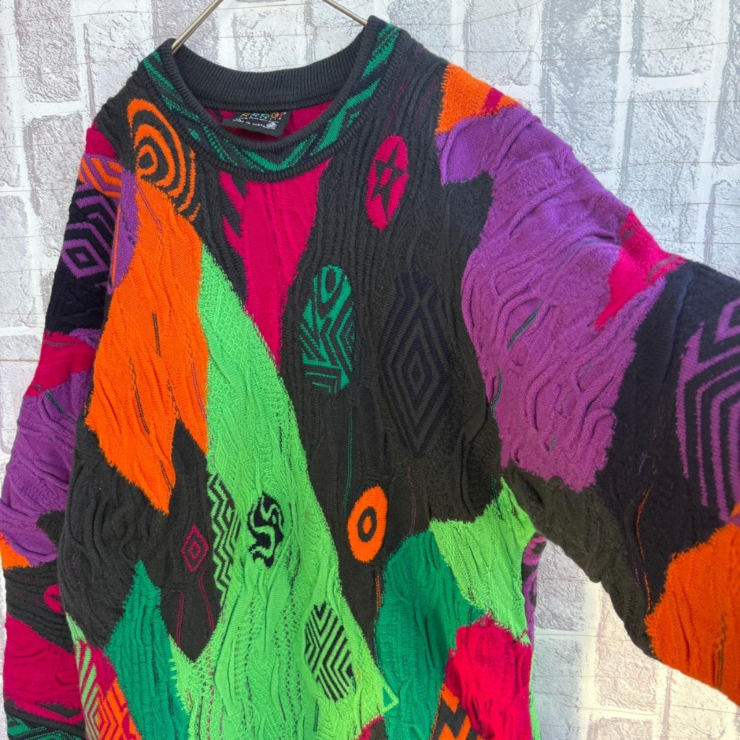 希少カラー　オーストラリア製　COOGI クージー　デザインニット 3Dニット