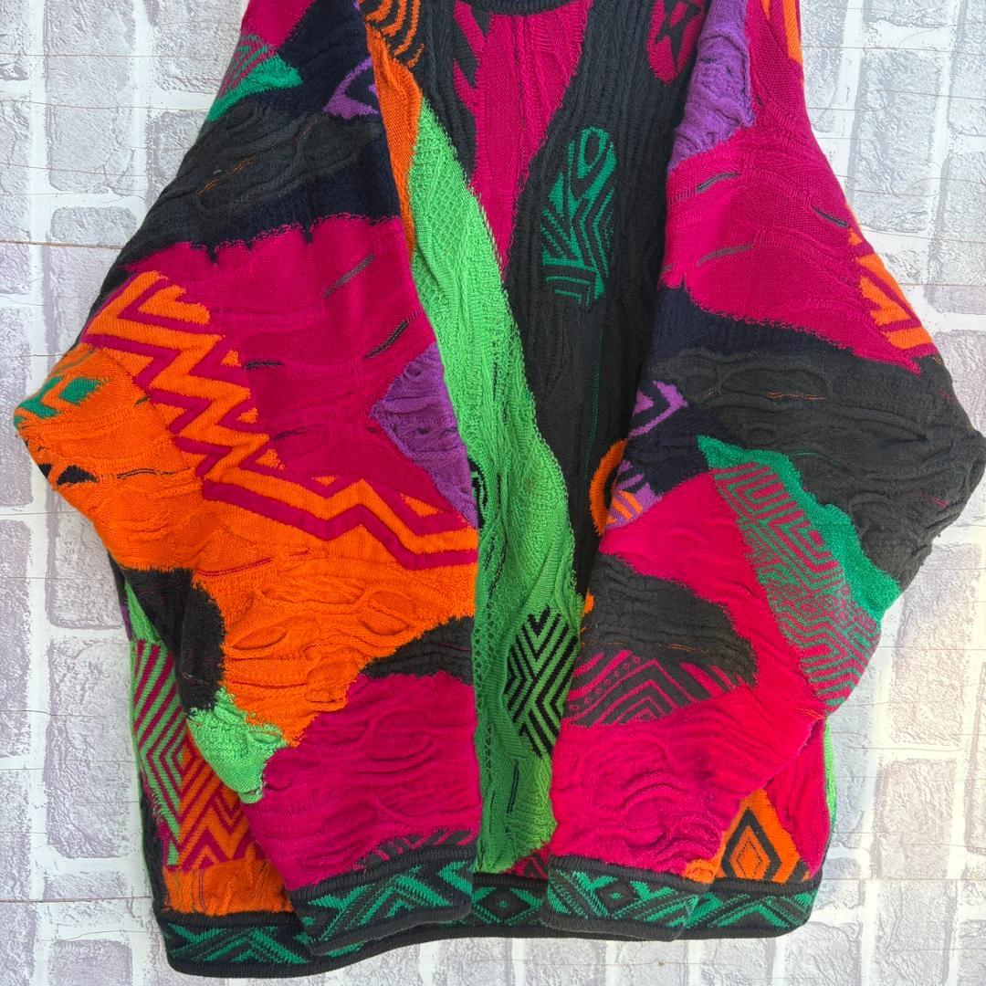 希少カラー　オーストラリア製　COOGI クージー　デザインニット 3Dニット