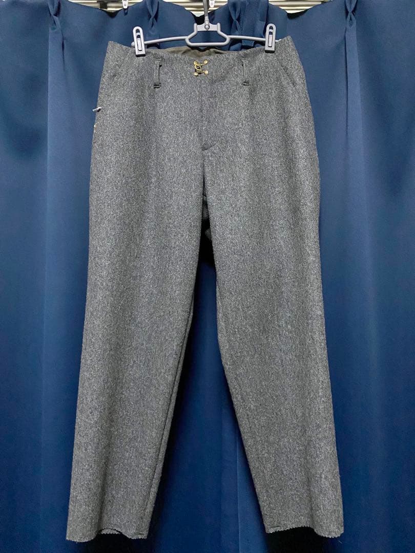 kolor カラー テーパードスラックス グレー ウールカシミア