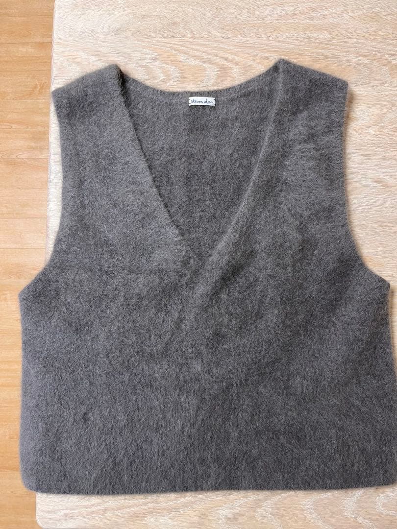 スティーブンアラン　オーストラリアンウールミックスベスト