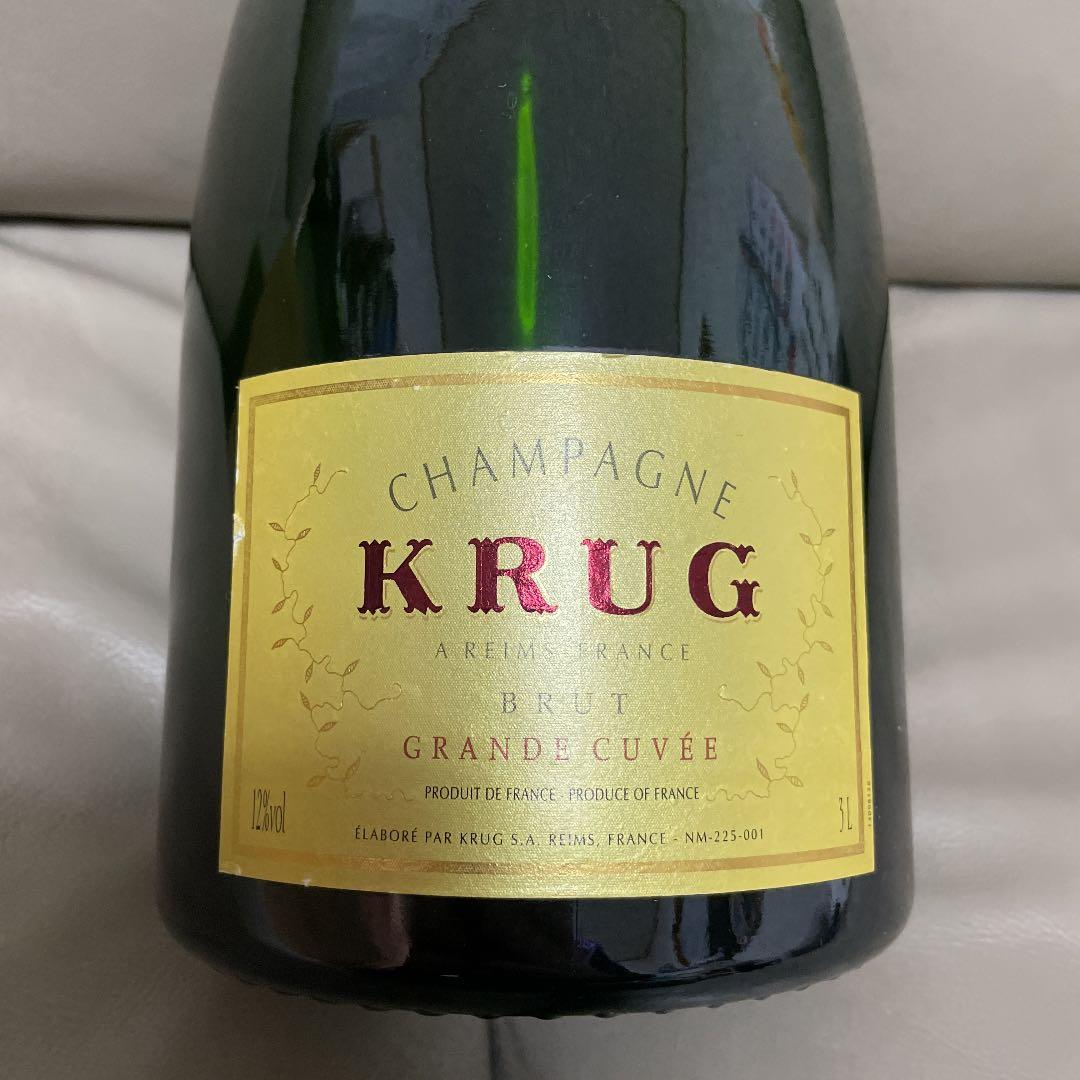 クリュッグ グランド キュヴェ NV ジェロボアム 3000ml 木箱入り　空瓶