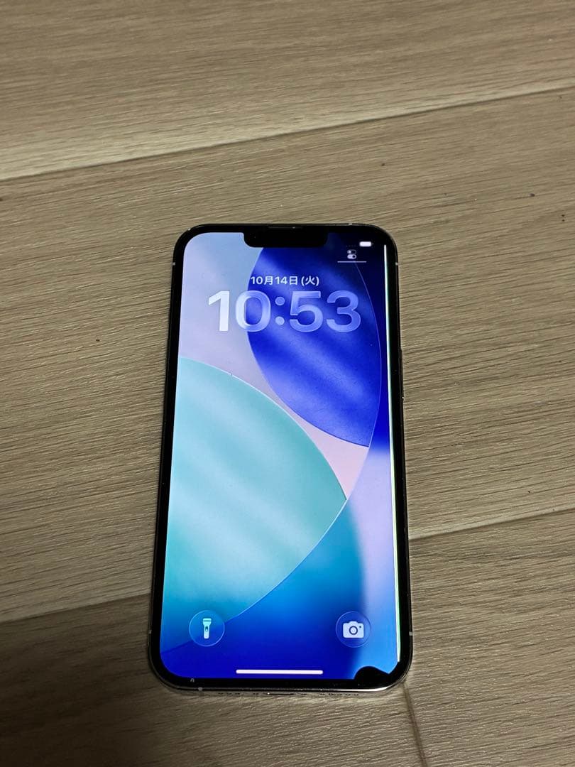 ◾️iPhone13Pro 128G ホワイト　画面液晶漏れ有　全体の状態✖️