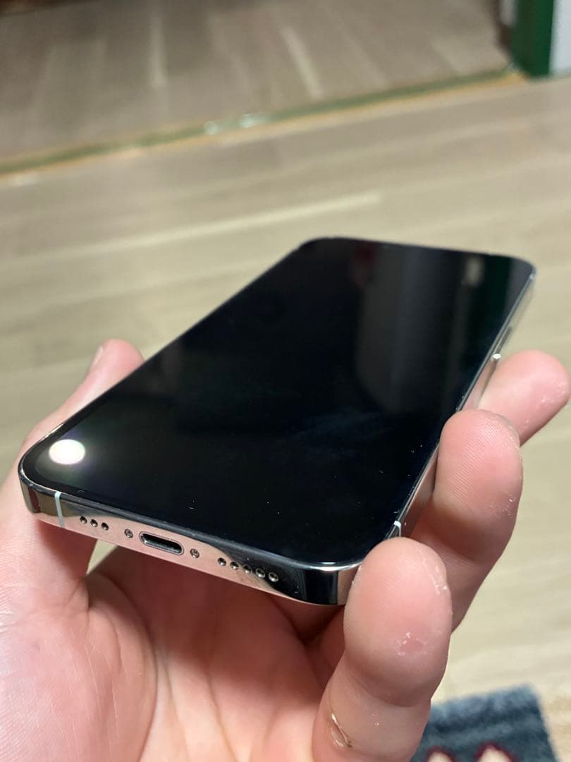 ◾️iPhone13Pro 128G ホワイト　画面液晶漏れ有　全体の状態✖️