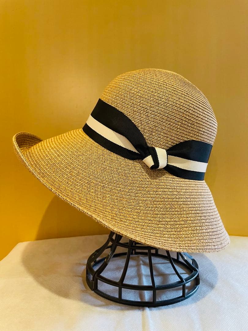 【maxim】新品未使用　マキシン　帽子　夏用　麦わら帽子　リボン