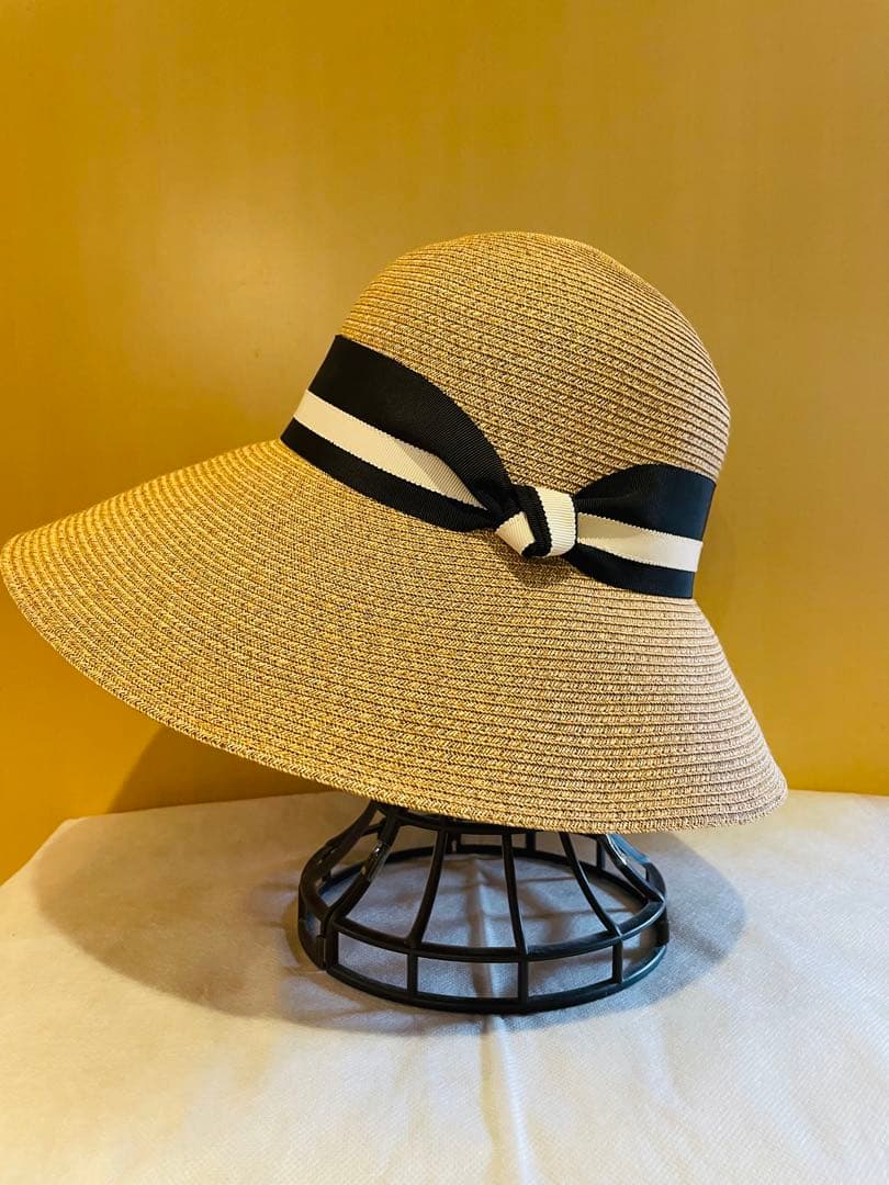 【maxim】新品未使用　マキシン　帽子　夏用　麦わら帽子　リボン