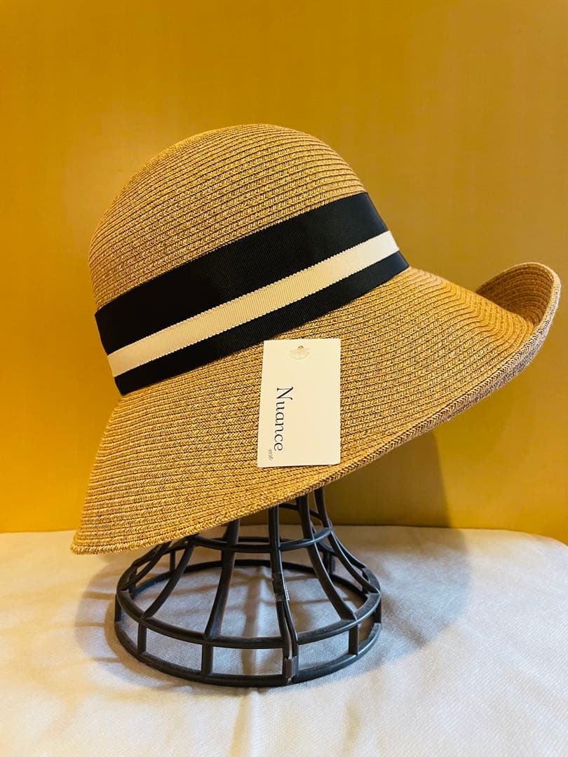 【maxim】新品未使用　マキシン　帽子　夏用　麦わら帽子　リボン