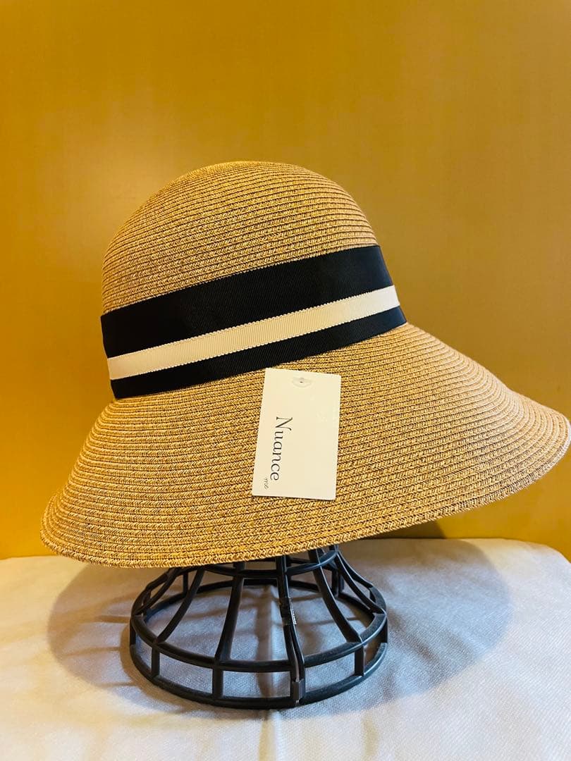 【maxim】新品未使用　マキシン　帽子　夏用　麦わら帽子　リボン