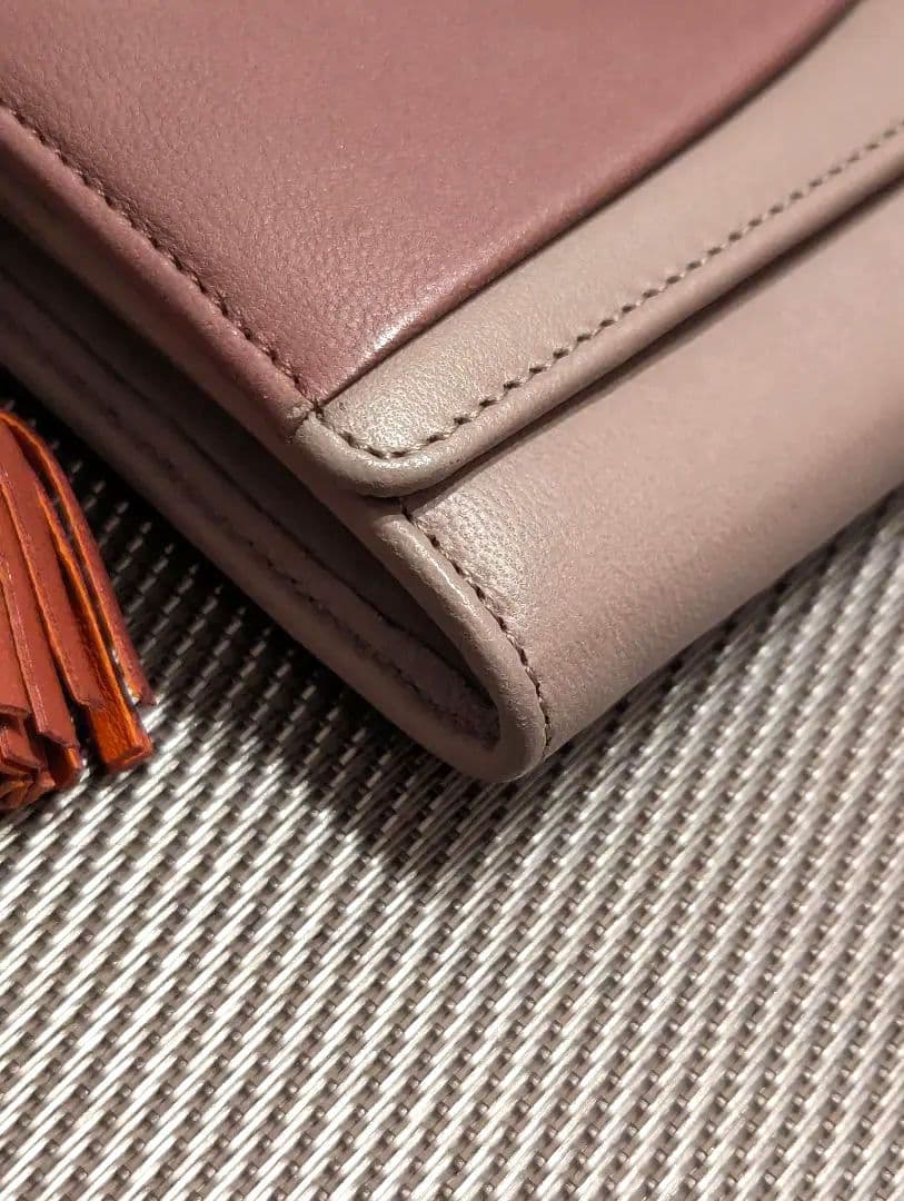 LOEWE ロエベ チェーンウォレット 長財布 ピンクベージュ