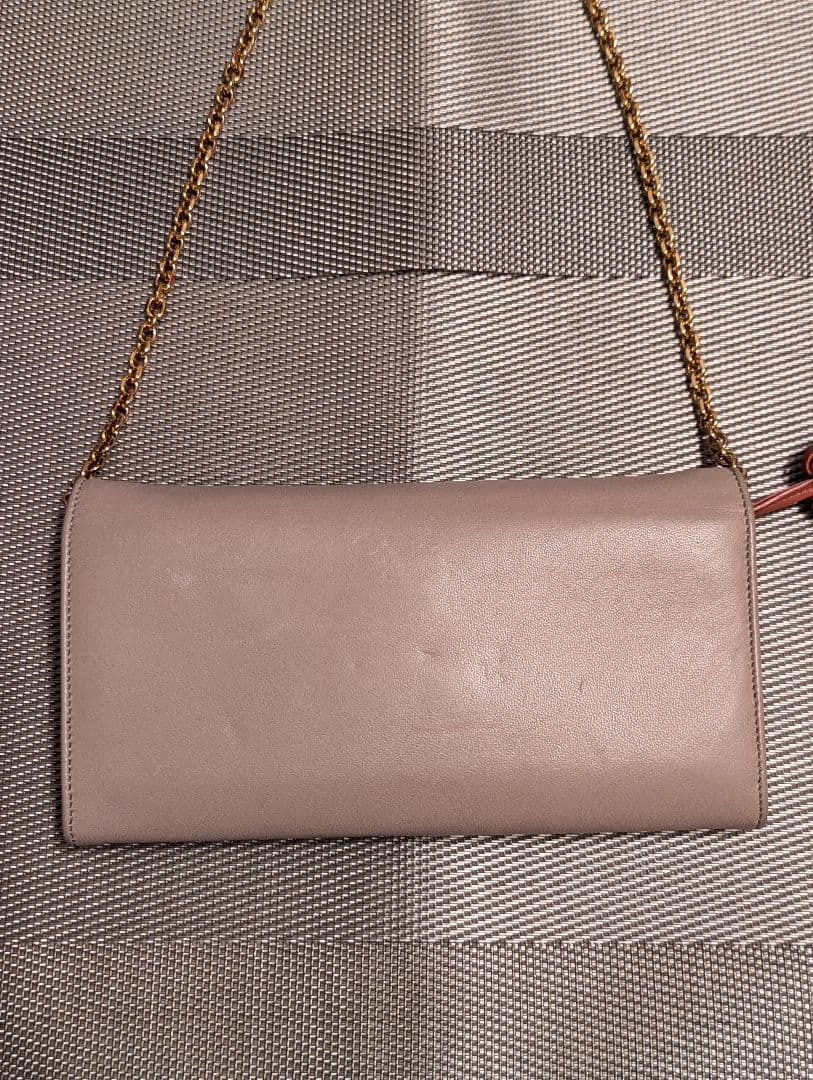LOEWE ロエベ チェーンウォレット 長財布 ピンクベージュ