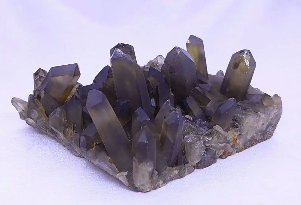 スモーキーシトリン　クラスター　（大）浄化　厄除け　魔除け　金運　ゼウスクォーツ