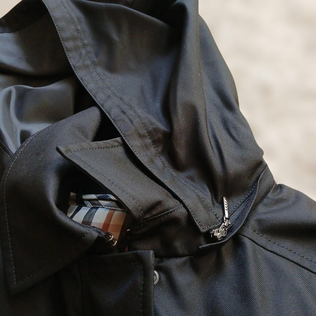 DAKS 黒　チェック裏地　ブルゾン　スプリングコート　マウンテンパーカー日本製