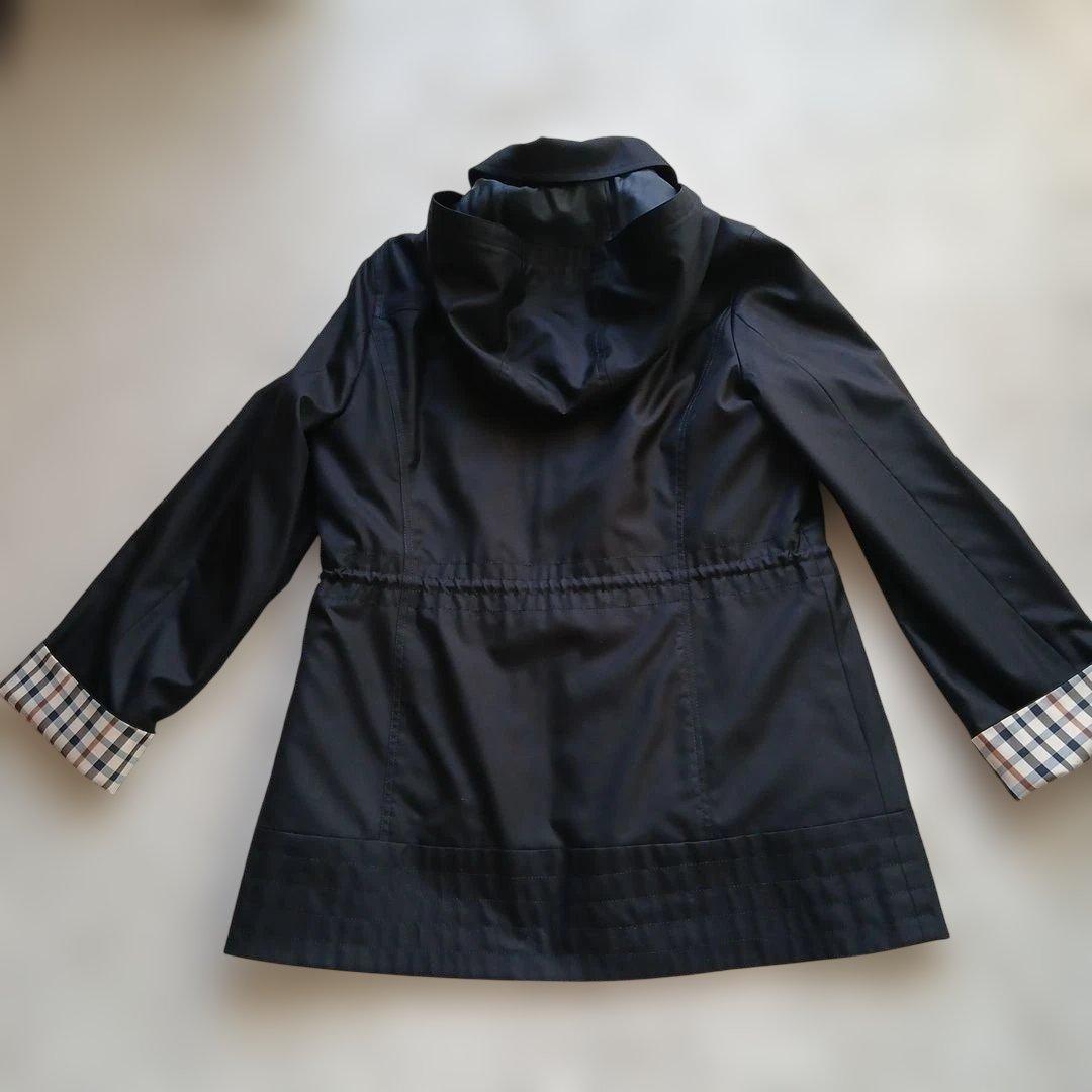 DAKS 黒　チェック裏地　ブルゾン　スプリングコート　マウンテンパーカー日本製