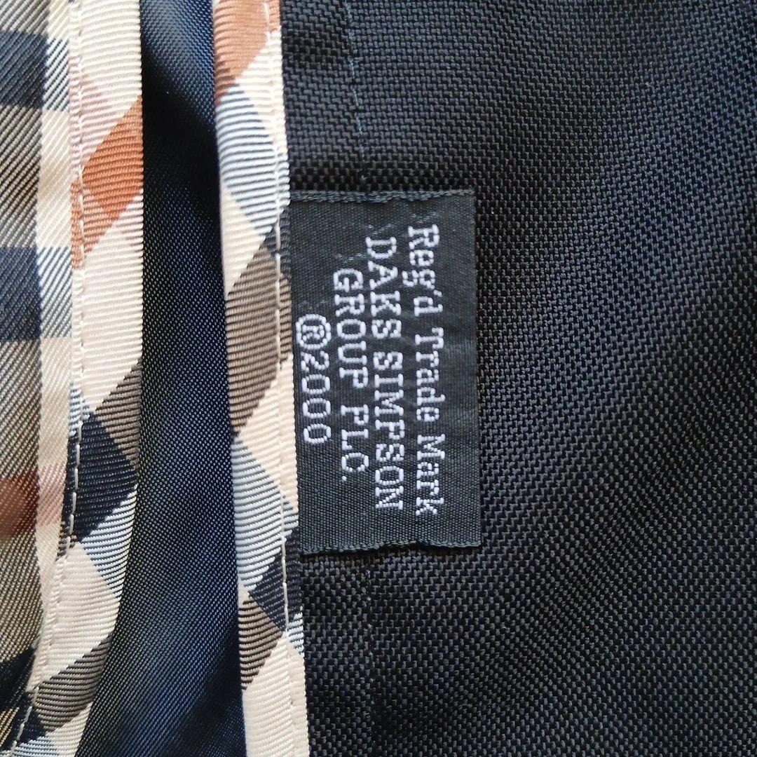 DAKS 黒　チェック裏地　ブルゾン　スプリングコート　マウンテンパーカー日本製