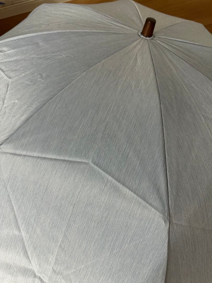 サンバリア　二段折　2段折　大判　ブルー　 折りたたみ日傘