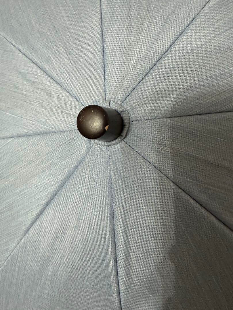 サンバリア　二段折　2段折　大判　ブルー　 折りたたみ日傘