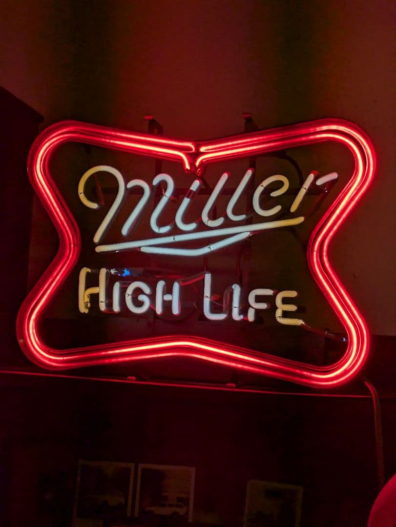 C*!様 70s　ネオンサイン Miller ビール　neon sign bee