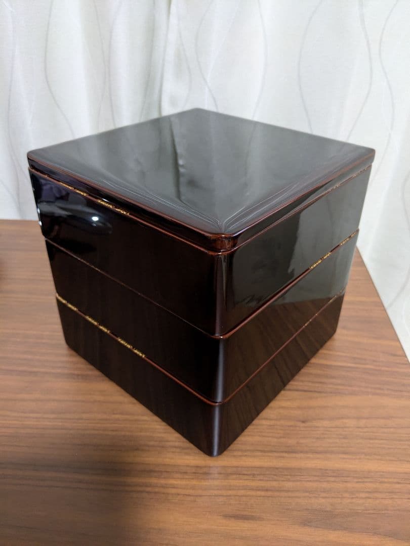 m*o様 川連漆器 重箱 3段 天然木 伝統工芸品