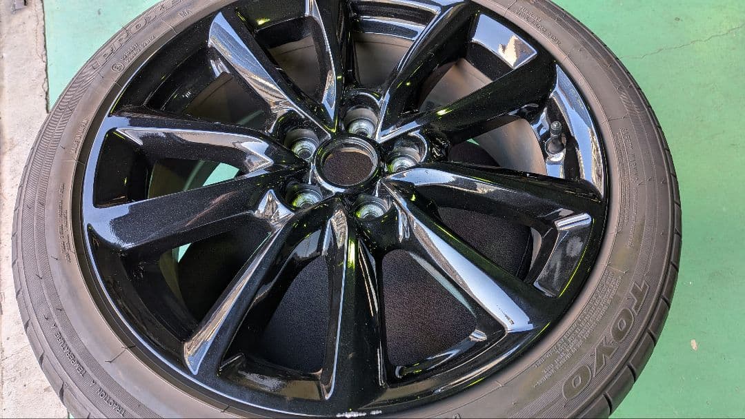 マツダ３ファストバック純正 265/45R18 タイヤ・ホイールセット1本