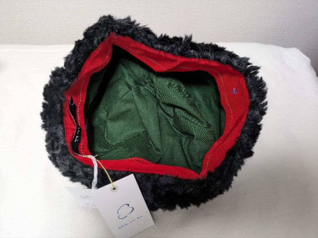 【チサキ】✨️未使用タグ付き✨️chisaki ポンポン帽子　ブラック