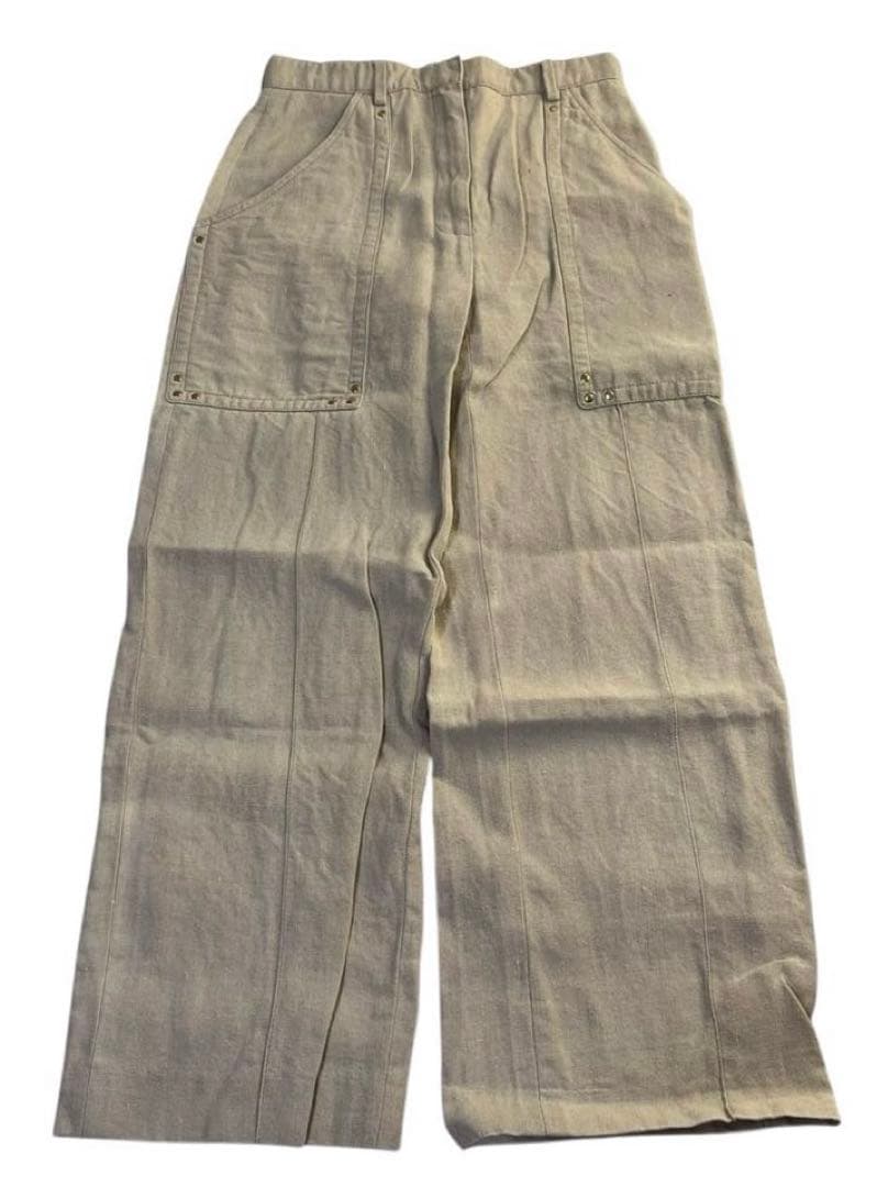 CELINE archive リネンワークパンツ ベージュ