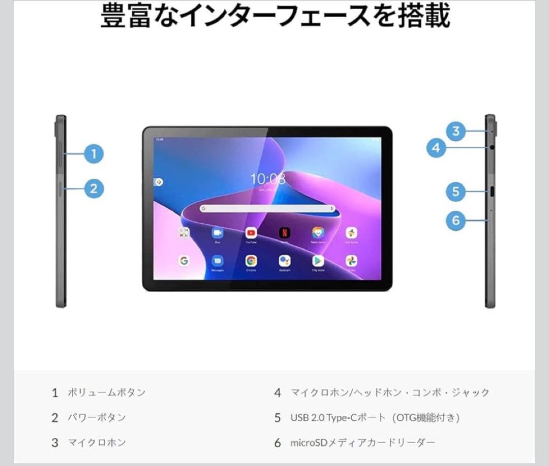 Lenovo Tab B10 3rd Gen 10.1インチ　ケース付き