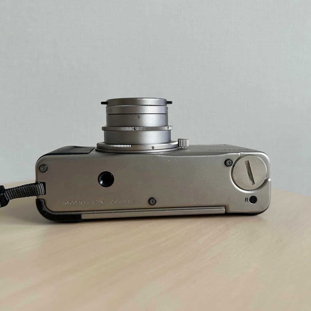 CONTAX TVS コンパクトフィルムカメラ シルバー レンズキャップ付