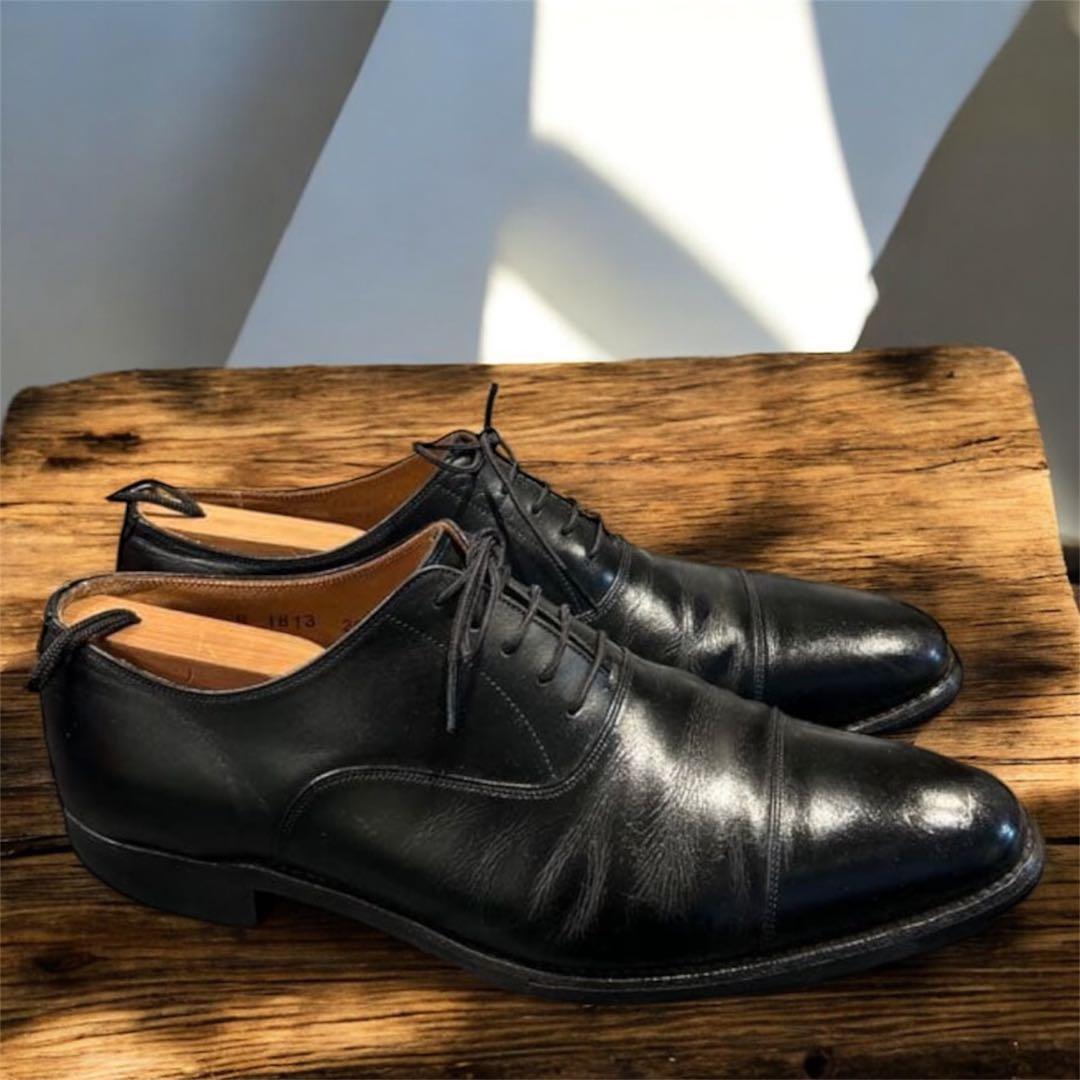 スコッチグレイン シャインオアレイン 26cm R1813 ストレートチップ 黒