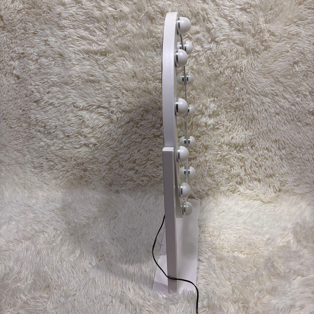 【美品】Francfranc フッツェ ハリウッドミラー ラウンド USB出力