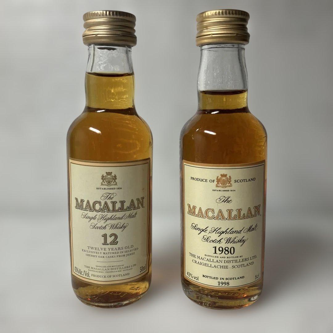 ☆*☆様 MACALLAN シングルモルトウイスキー 50ml 12年,18年