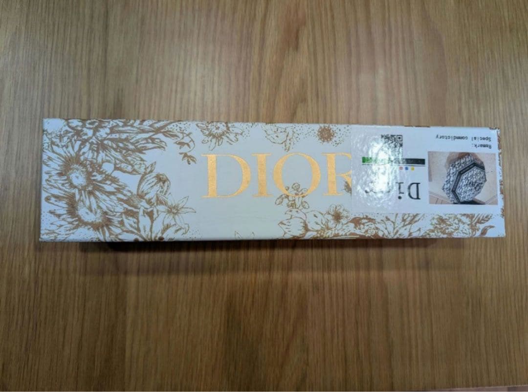 新品　Dior 折りたたみ傘 晴雨兼用　ロゴプリント　ネイビー