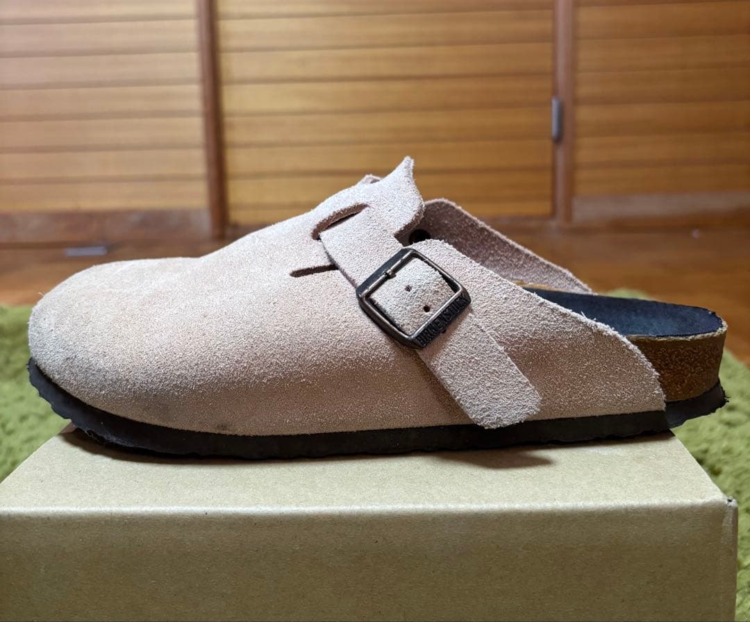 ビルケンシュトック BIRKENSTOCK ボストン ピンク 幅広39/25cm