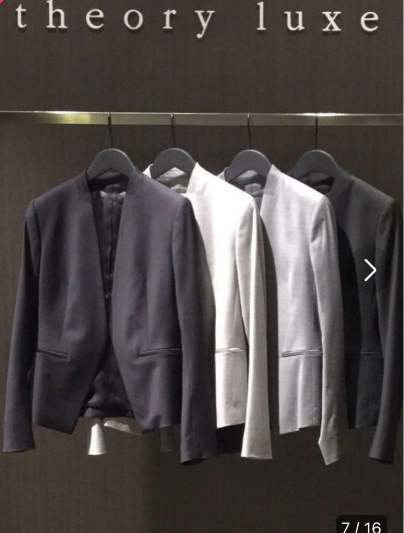 最終値下げ！卒業式に！新品theory フォーマルスーツ　黒　40