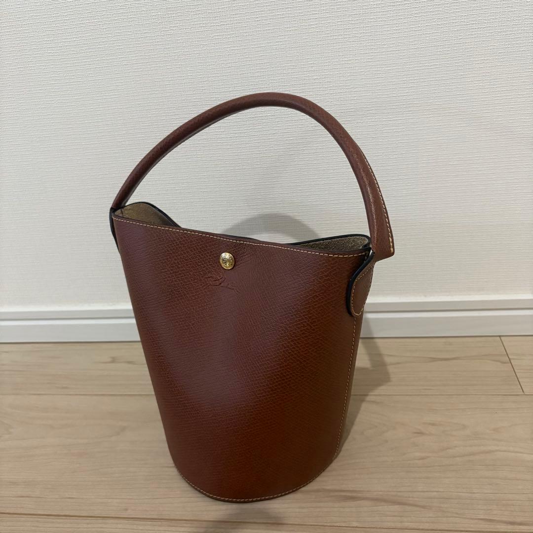 LONGCHAMP ZSTLT NSYM03 ブラウンハンドバッグ
