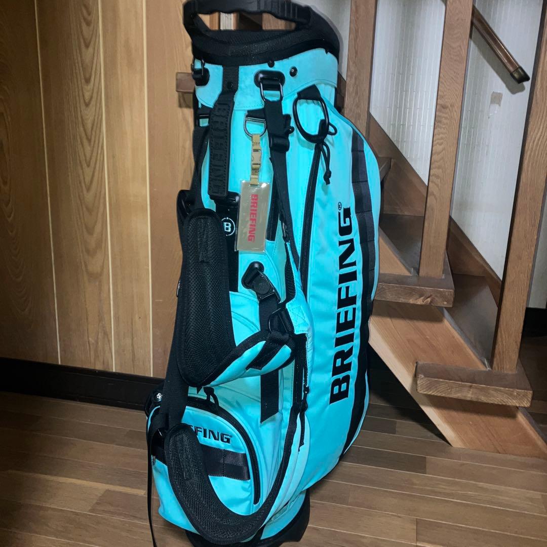 超美品 ブリーフィング キャディバッグ 希少 限定品 ターコイズカラー