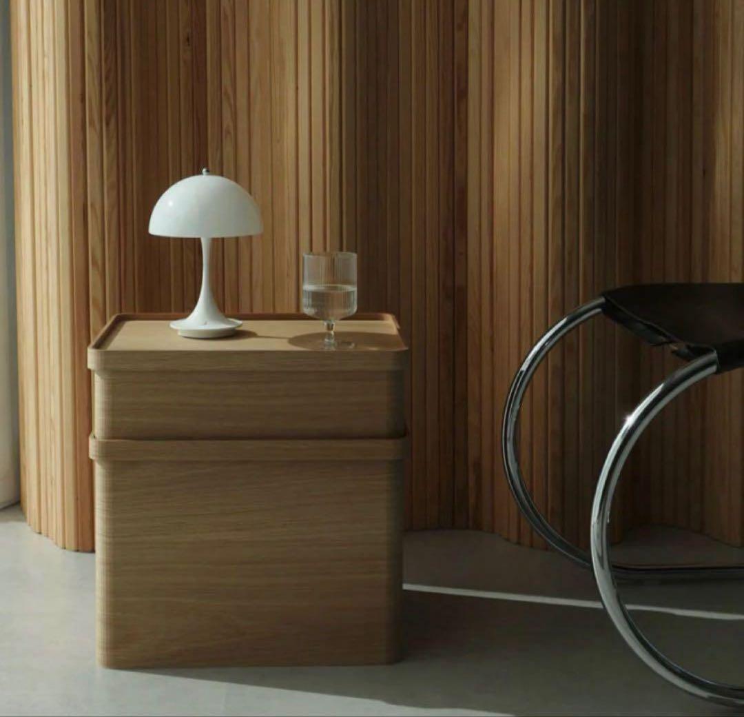 美品 曲木のケーブルボックス 大小セット 加藤順子 dinos コラボ商品