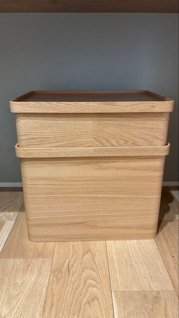 美品 曲木のケーブルボックス 大小セット 加藤順子 dinos コラボ商品