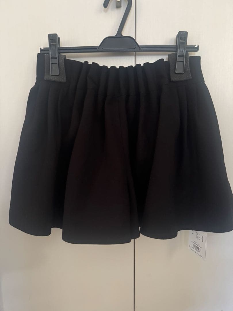 CLANE LOW WAIST TUCK SHORT PANTS ブラック1
