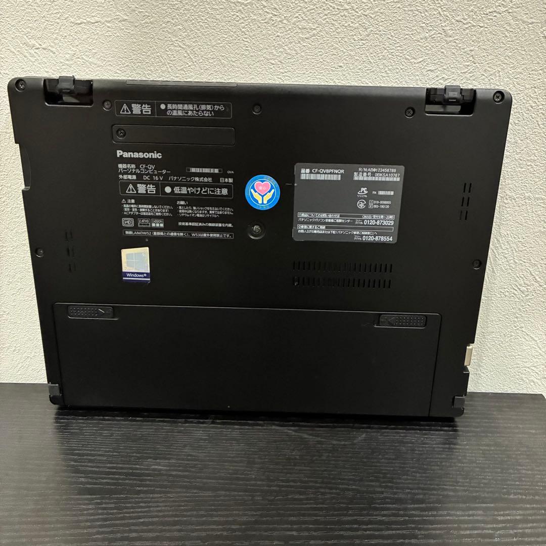 Office レッツノート QV8 黒　i7 8G 512GB Windows