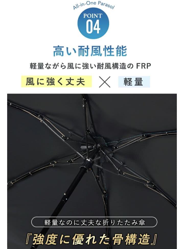 COKAGE+ ACTIVE 5段 ミニ 折りたたみ ミッドナイトブルー 東レ